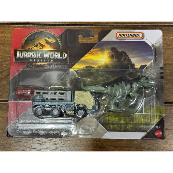 JURASSIC WORLD Rebirth Giganotosaurus Loader & Velociraptor Blue & Atrociraptor - Picture 4 of 4